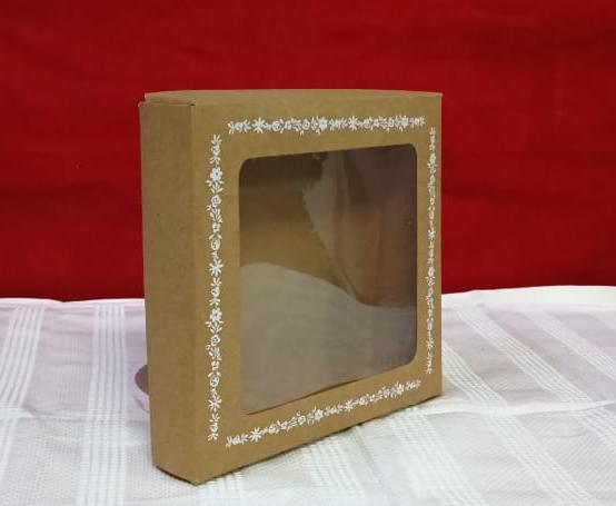 Floral Kraft Window Gift Box by Eagle Print Care