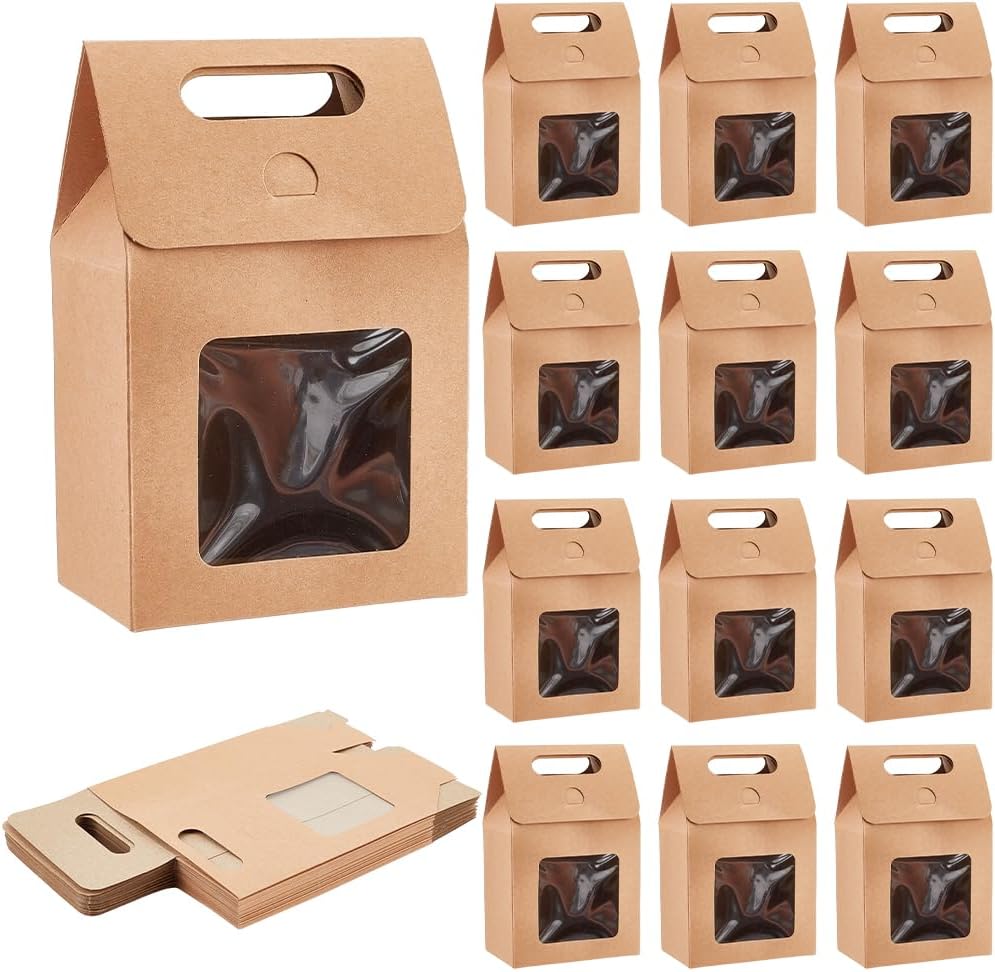 Custom Kraft Handle Window Box Range