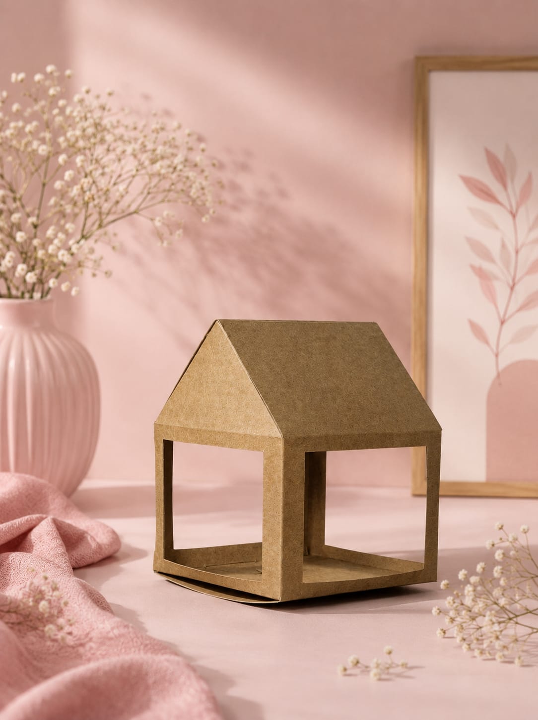 Kraft paper box representing responsible packaging choices